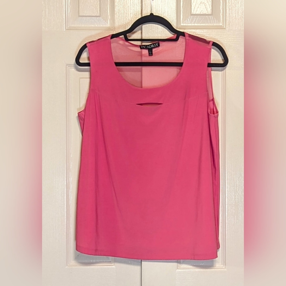 5/$25 Picadilly Pink sleeveless blouse